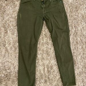 7 For All Mankind Green Ankle Genevieve Jeans Size 28